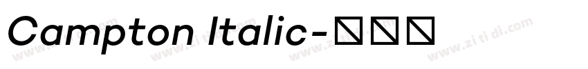 Campton Italic字体转换 Campton Italic字体转换